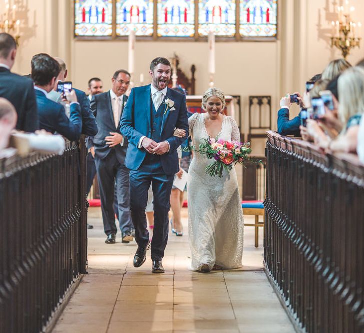 Bride & Groom Aisle Portrait