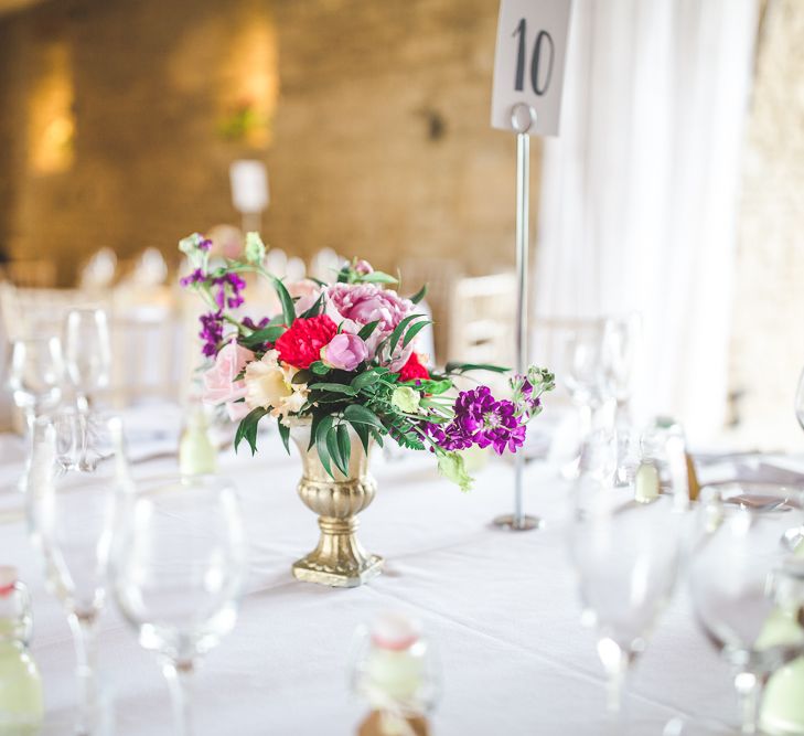 Flower Filled Goblet Centrepiece