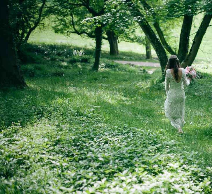 Bride & Groom Woodland Portrait