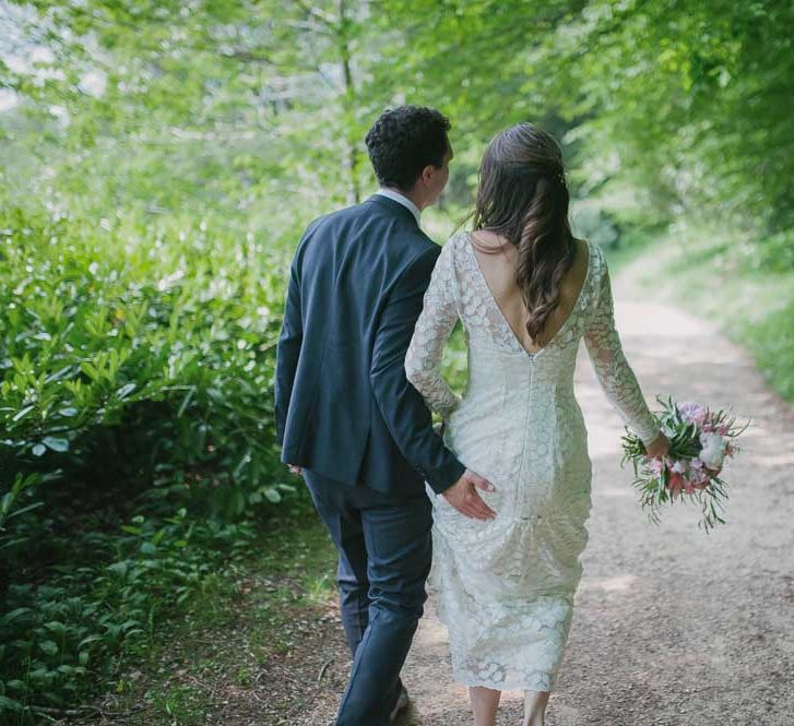 Bride & Groom Country Lance Portrait