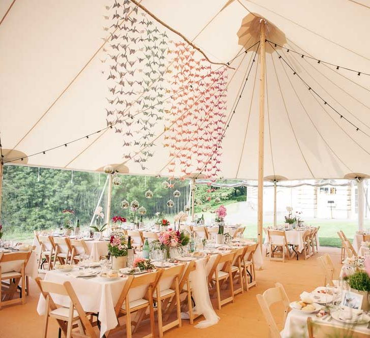 Paper Crane Marquee Reception