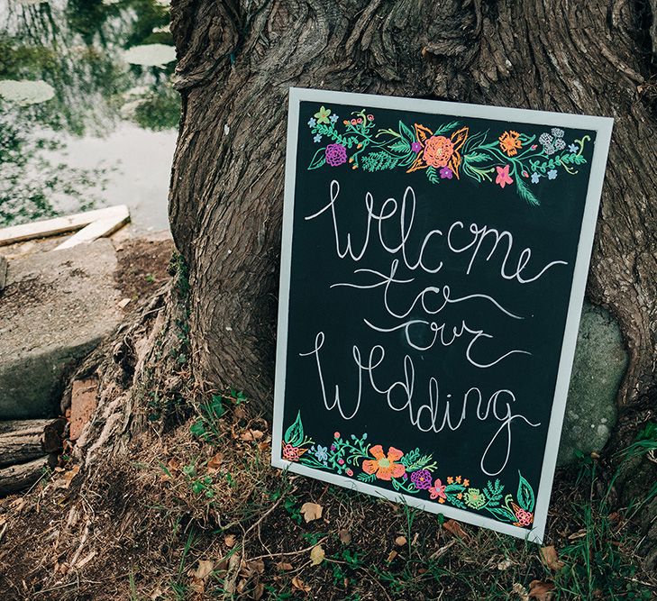 Chalkboard Welcome Sign for Wedding