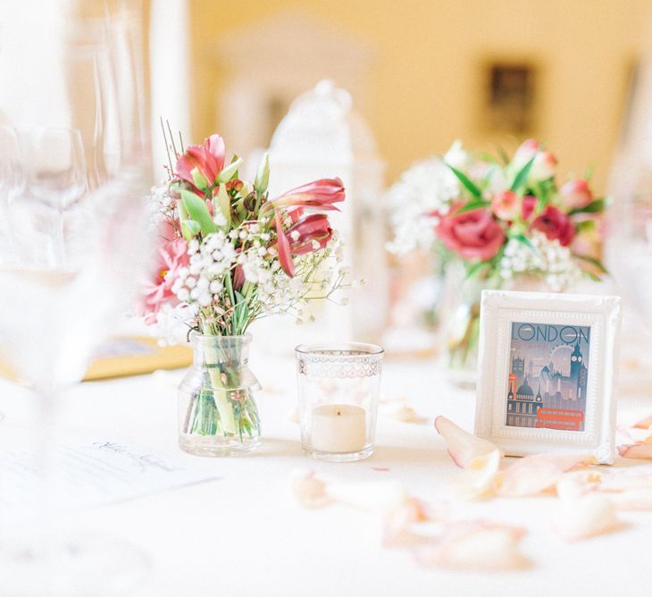 Pink Floral Centrepieces