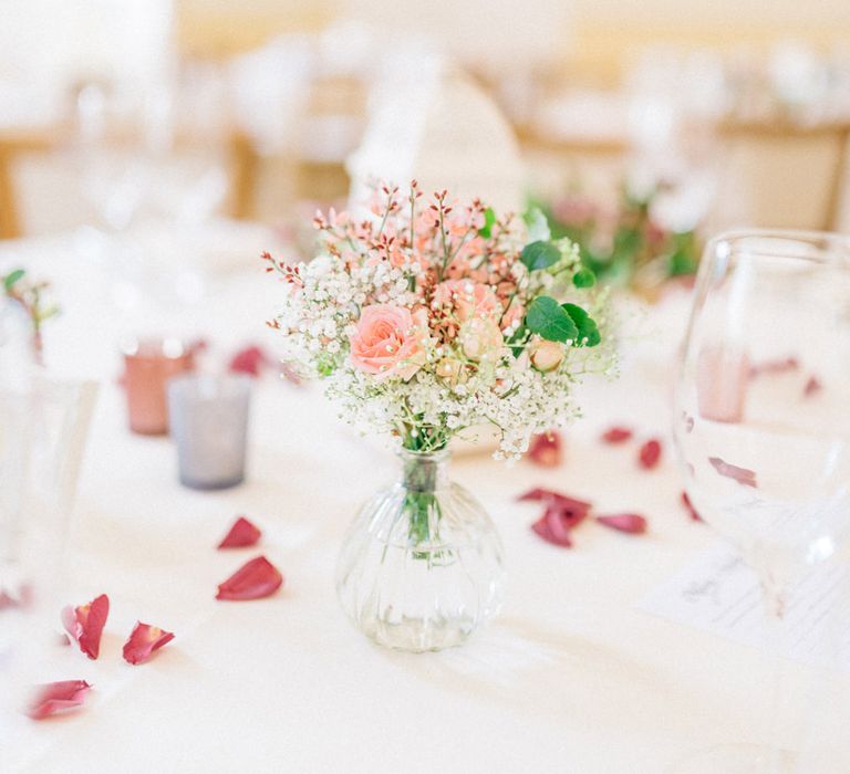 Pink Floral Centrepieces