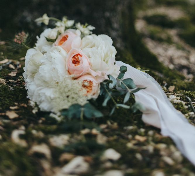 Peach & Cream Bridal Bouquet