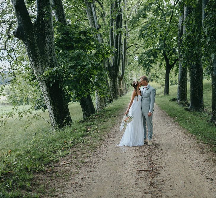 Bride & Groom Forest Portrait