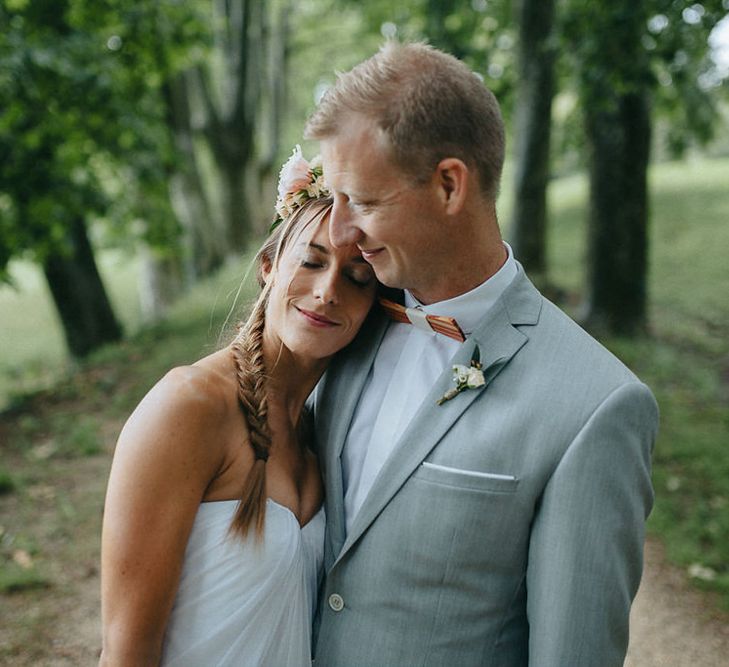 Bride & Groom Forest Portrait