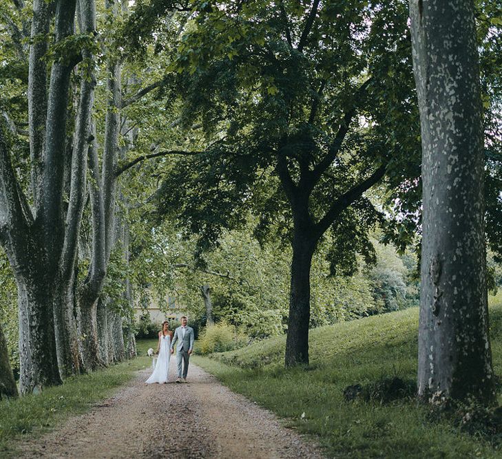 Bride & Groom Forest Portrait