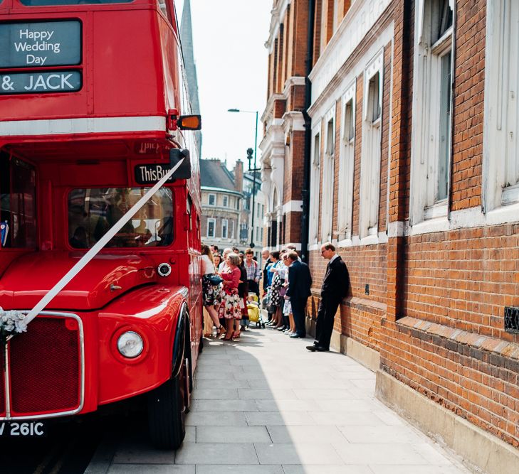 Red London Bus Wedding Transport