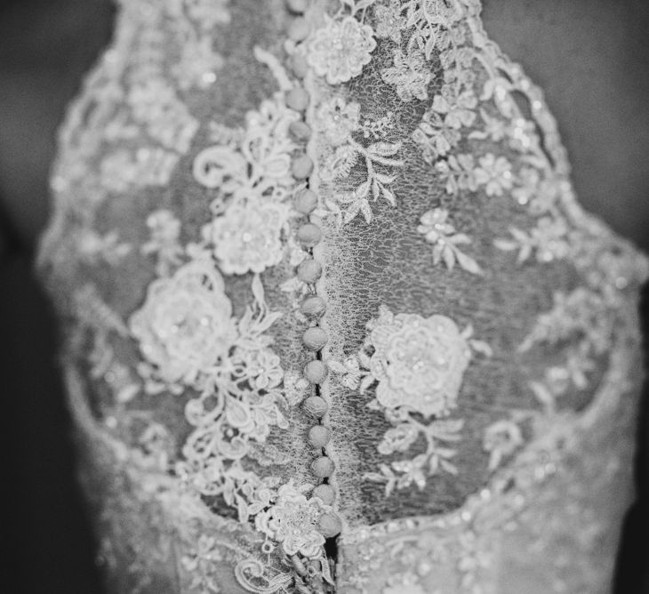 Beautiful Detail On A Nicky Flynn Wedding Dress