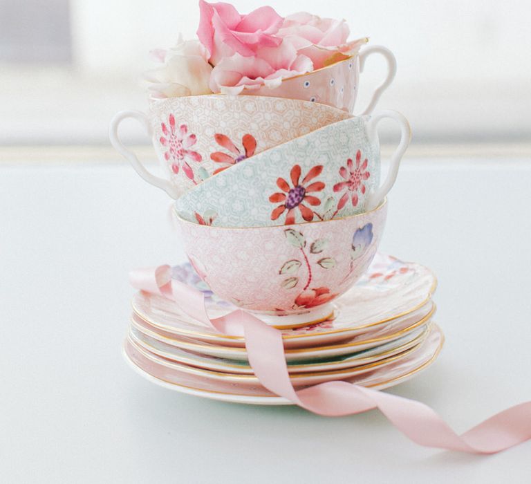 Bone China Tea Cups & Saucers From The Wedding Shop