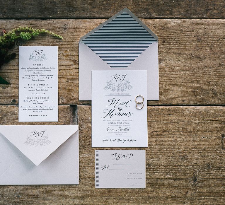 Elegant Wedding Stationery Suite by The Wedding Letters