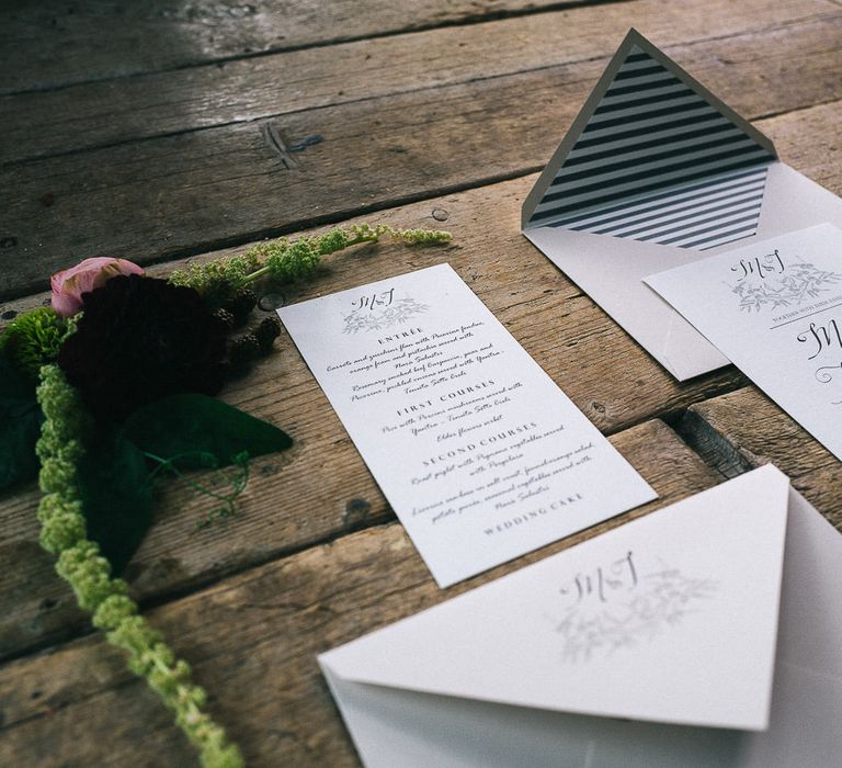 Elegant Wedding Stationery Suite by The Wedding Letters