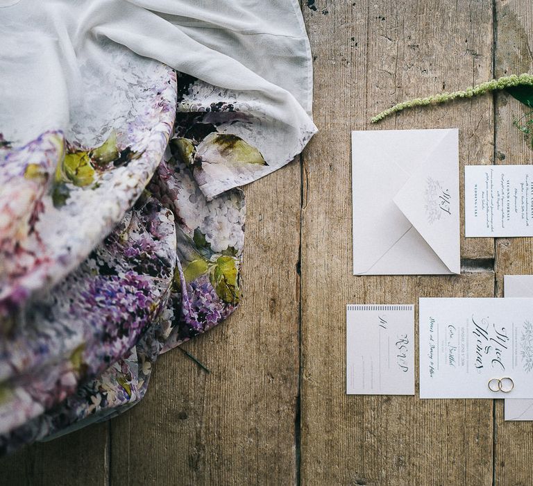 Wedding Stationery & Floral Print Dress