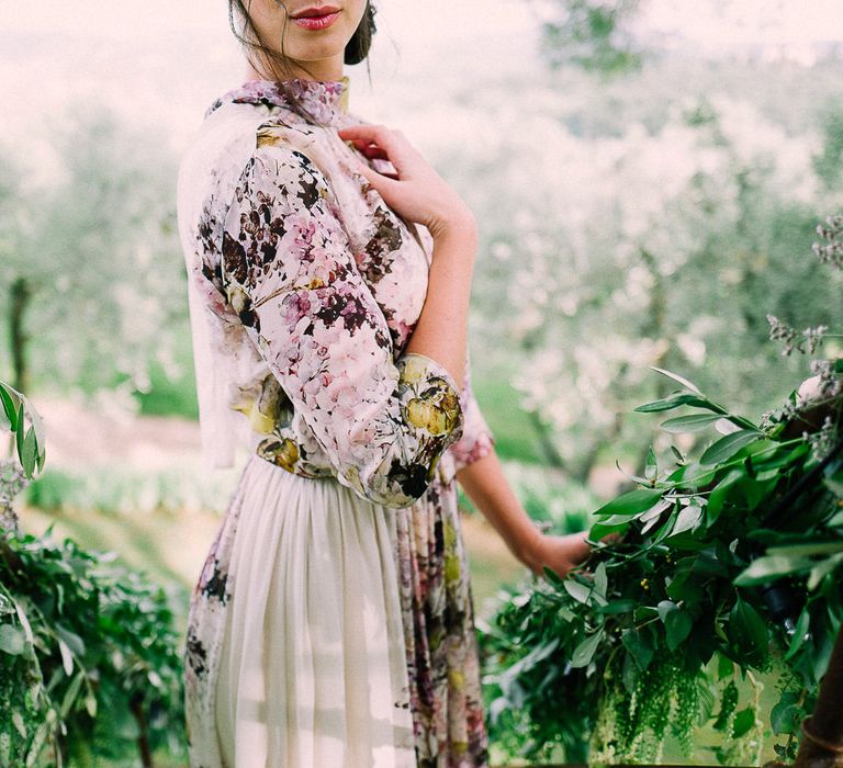 Floral Wedding Dress by Anna Fuca