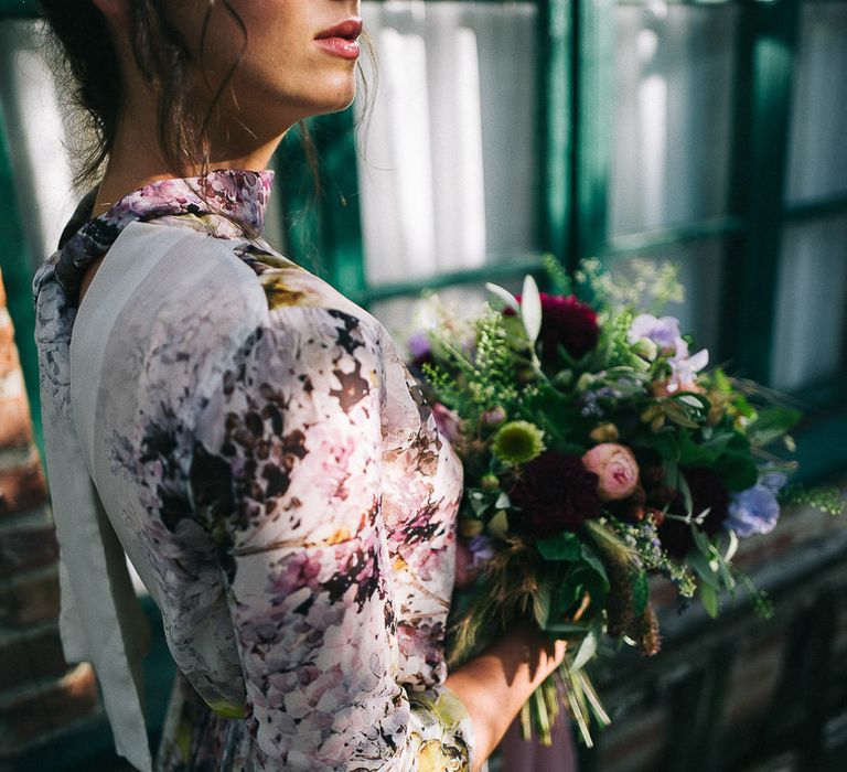 Floral Wedding Dress by Anna Fuca