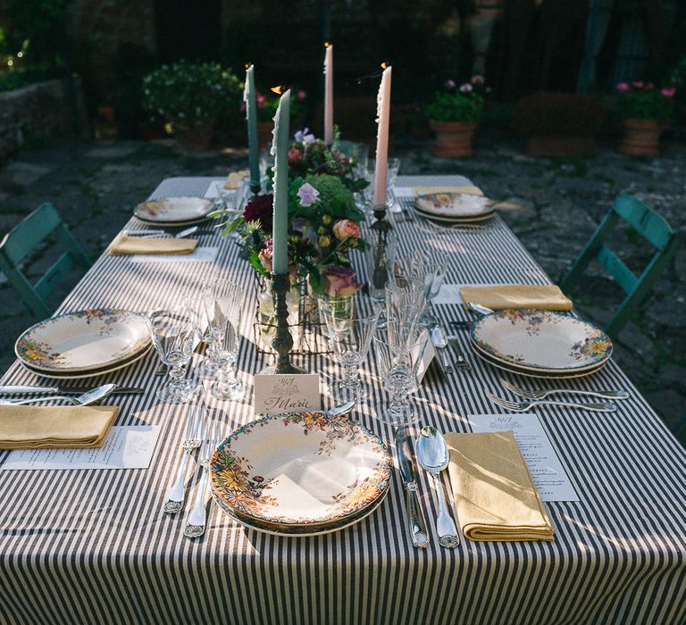 Tuscan Rustic Table Styling