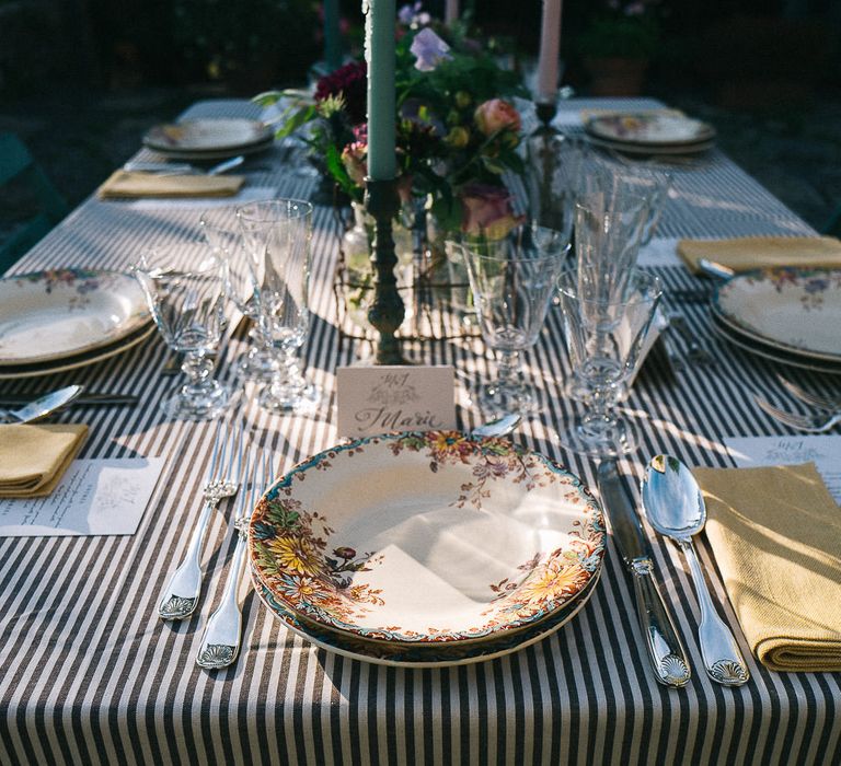 Tuscan Rustic Table Styling