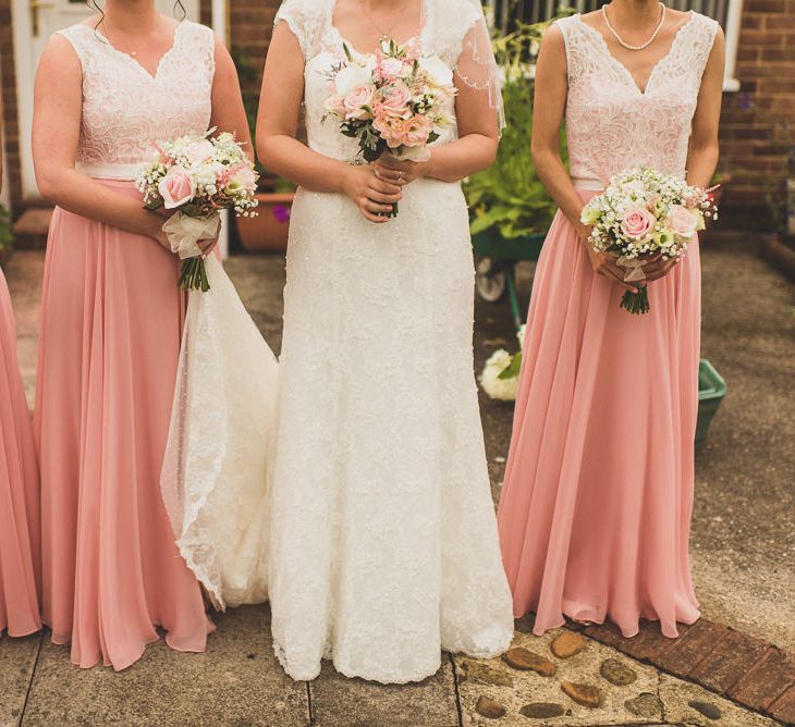 Bridesmaids in Dessy After Six Bridesmaid Dresses