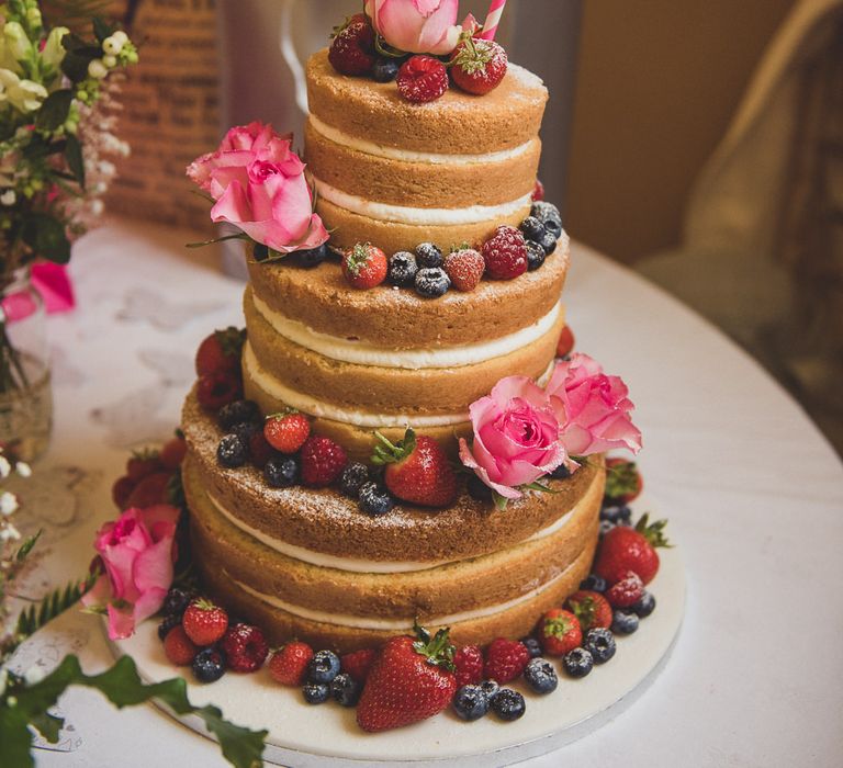 Homemade Naked Wedding Cake