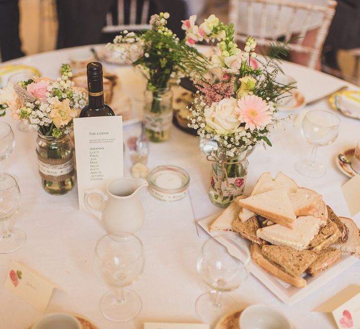 Pink Flower Centrepieces