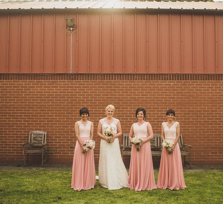 Bridesmaids in Dessy After Six Dresses