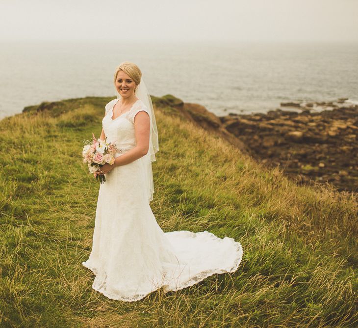 Bride in Rosetta Nicolini ‘Scarlett’ Bridal Gown