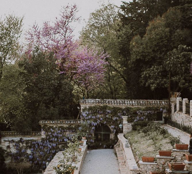 Italian Wedding Inspiration At A Neoclassical Villa With A Pale Pink & Marsala Colour Palette Images By Andrea Calvano