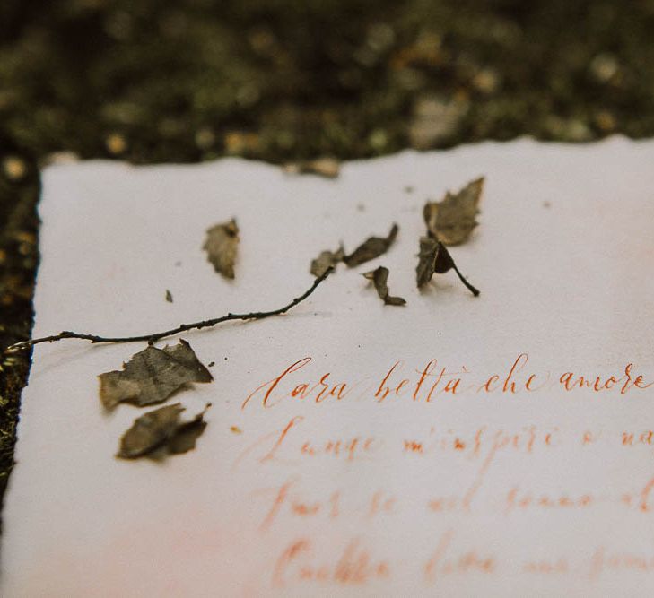 Italian Wedding Inspiration At A Neoclassical Villa With A Pale Pink & Marsala Colour Palette Images By Andrea Calvano