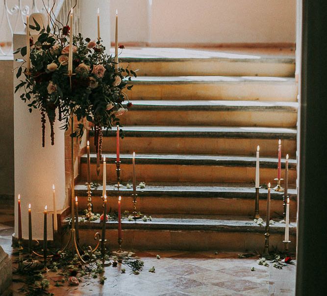 Italian Wedding Inspiration At A Neoclassical Villa With A Pale Pink & Marsala Colour Palette Images By Andrea Calvano