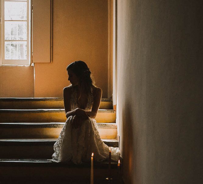 Italian Wedding Inspiration At A Neoclassical Villa With A Pale Pink & Marsala Colour Palette Images By Andrea Calvano