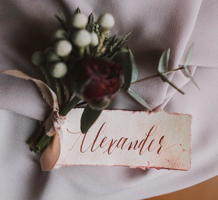 Hand Written Place Names For Wedding