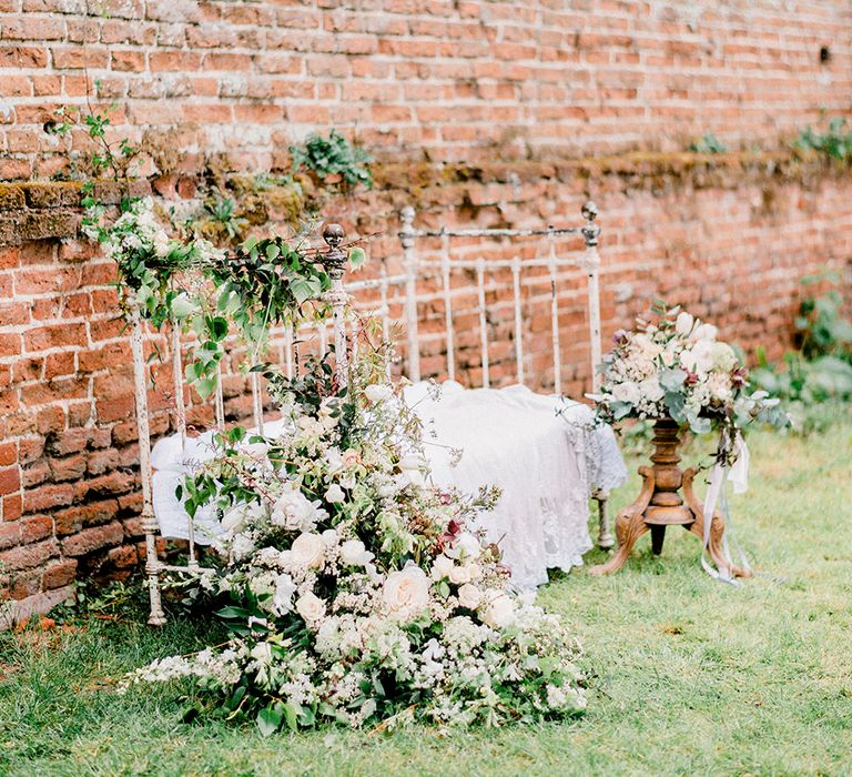 Romantic Florals by Fallen Flower Design | Dreamy Floral Fairytale Wedding Inspiration at Great Lodge in Essex | Kathryn Hopkins Fine Art Photography