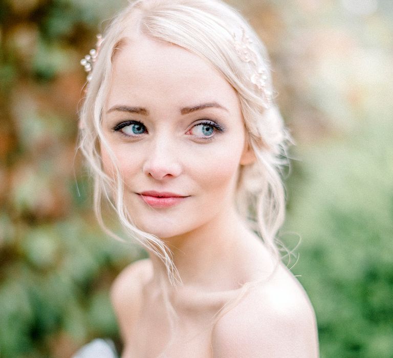 Flawless Bridal Makeup | Dreamy Bridal Inspiration at Great Lodge in Essex | Kathryn Hopkins Fine Art Photography