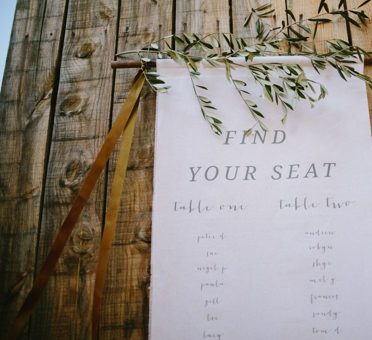 Wedding Styling Table Scape - White, Green & Mustard Colour Palette