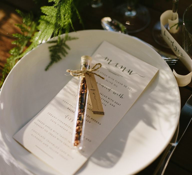 Wedding Styling Table Scape - White, Green & Mustard Colour Palette