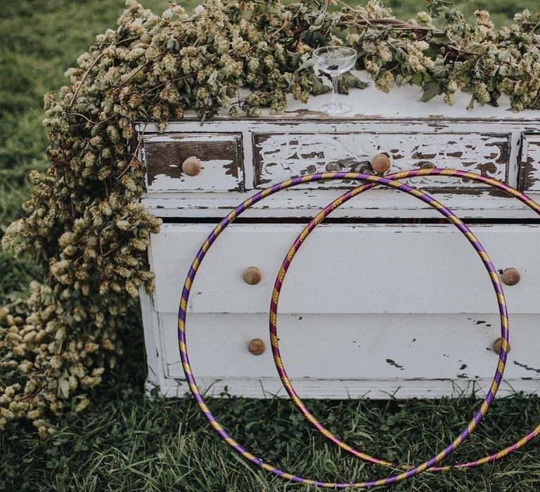 Abbi From Save The Date Magazine Gets Married Wearing Margaux Taridts & Grace Loves Lace Outdoor Festival Wedding With Tipis, Bell Tent Camping & Festoon Lights