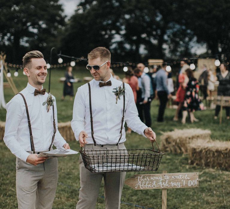 Abbi From Save The Date Magazine Gets Married Wearing Margaux Taridts & Grace Loves Lace Outdoor Festival Wedding With Tipis, Bell Tent Camping & Festoon Lights