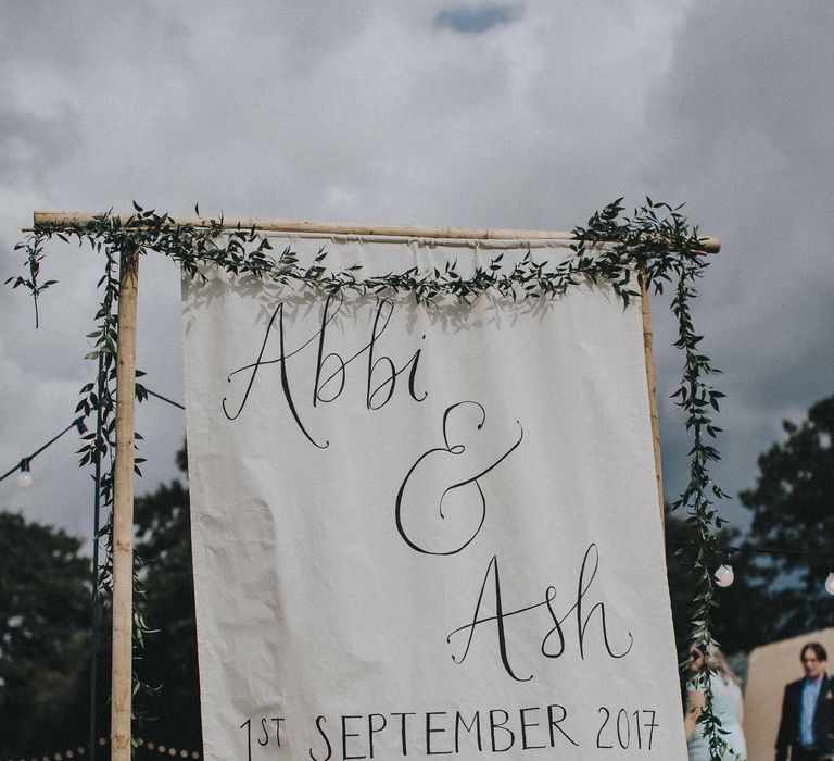 Abbi From Save The Date Magazine Gets Married Wearing Margaux Taridts & Grace Loves Lace Outdoor Festival Wedding With Tipis, Bell Tent Camping & Festoon Lights