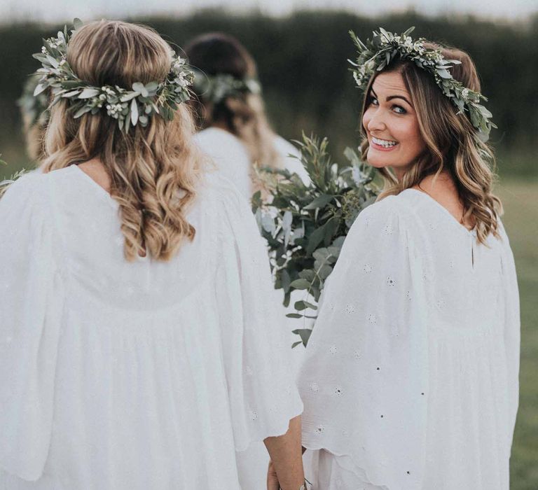 Abbi From Save The Date Magazine Gets Married Wearing Margaux Taridts & Grace Loves Lace Outdoor Festival Wedding With Tipis, Bell Tent Camping & Festoon Lights