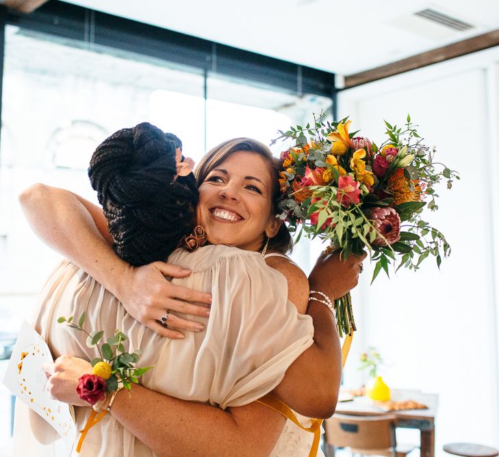 Hugs | | Relaxed Industrial Wedding at Ocean Studios, Plymouth | Freckle Photography