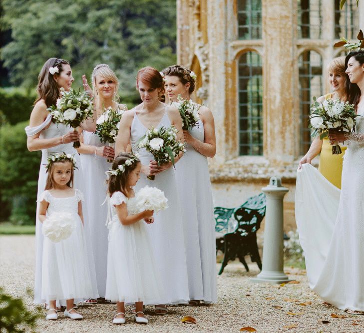 Elegant Wedding Party With Bride in Bespoke Wedding Dress