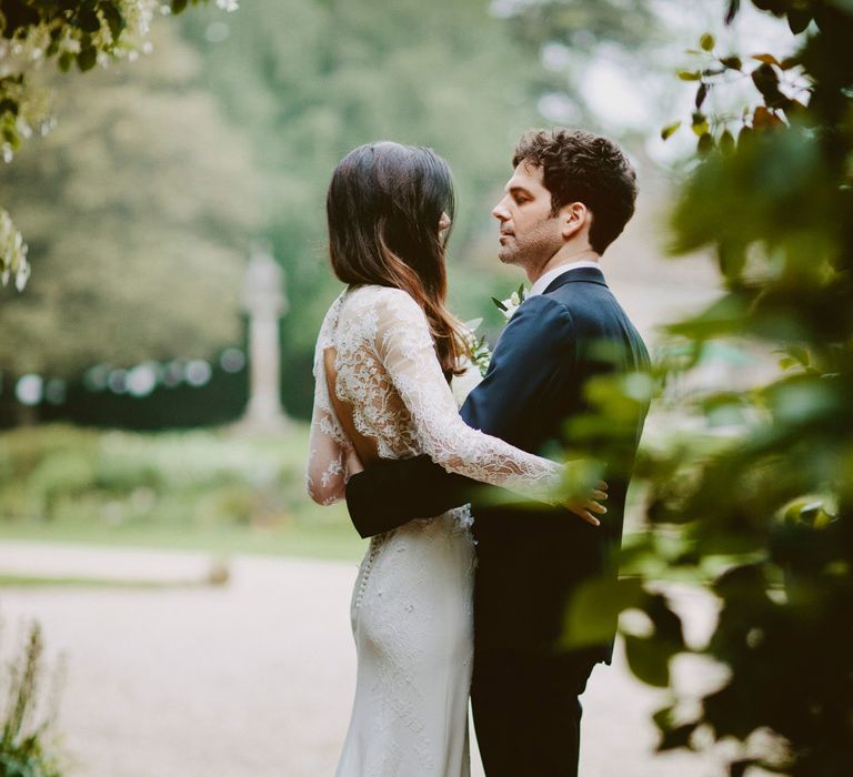 Elegant Wedding at Brympton House With Bride in Bespoke Wedding Dress