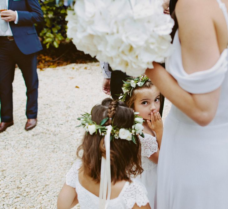 Elegant Wedding at Brympton House With Bride in Bespoke Wedding Dress