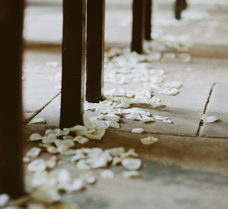 Petal Lined Wedding Aisle