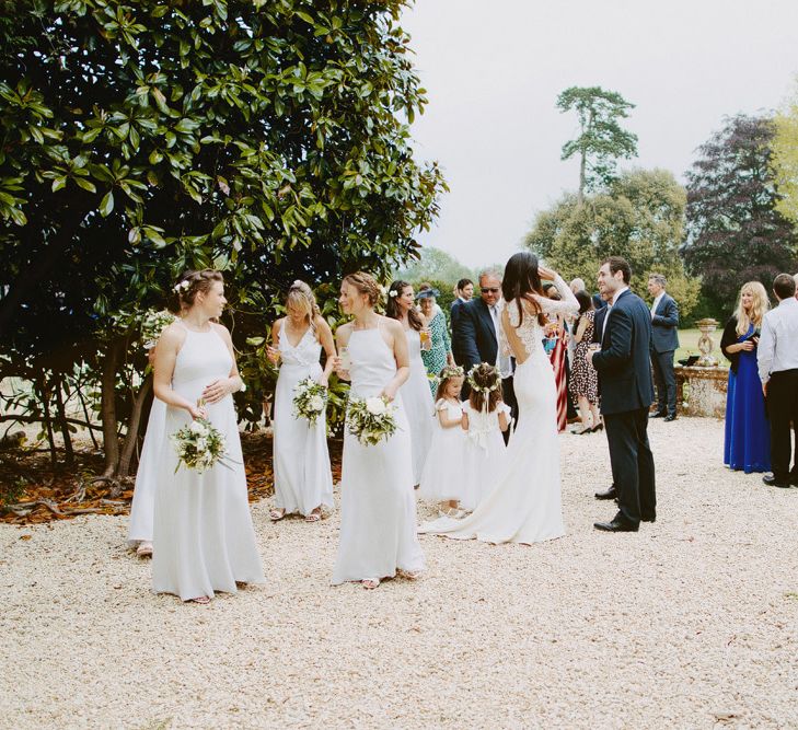 Elegant Wedding at Brympton House With Bride in Bespoke Wedding Dress