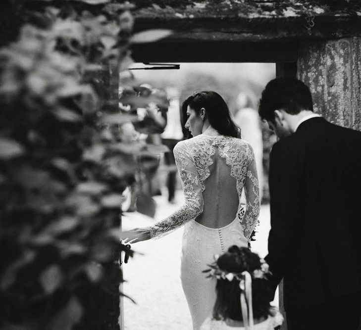 Elegant Wedding at Brympton House With Bride in Bespoke Wedding Dress