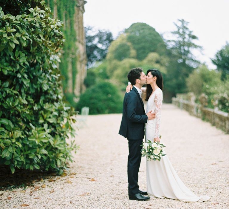 Elegant Wedding at Brympton House With Bride in Bespoke Wedding Dress