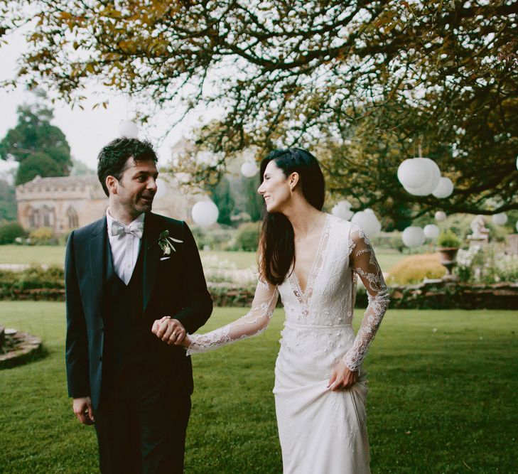 Elegant Wedding at Brympton House With Bride in Bespoke Wedding Dress