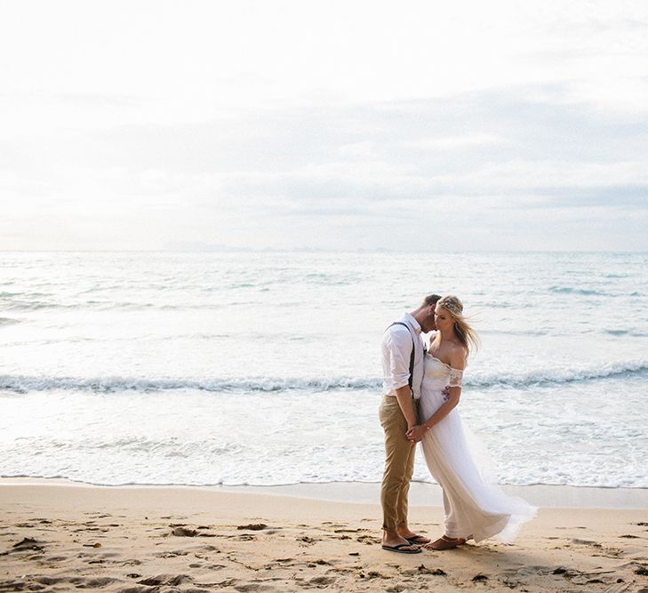 Bride & Groom Beach Portraits